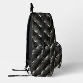 Sac À Dos Imprimé Motif en cuir noir (Gauche)
