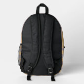 Sac À Dos Imprimé Motif en or simulé de luxe (Verso)