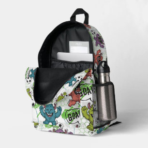 Sac À Dos Imprimé Motif Enfants de Football de Monstre Drôle