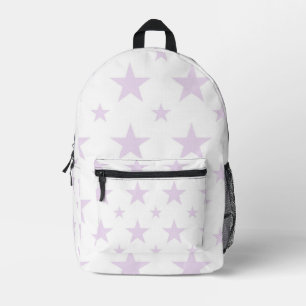 Sac À Dos Imprimé Motif Étoiles Violettes Constellation Pastel