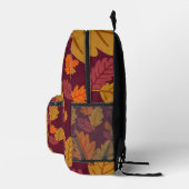 Sac À Dos Imprimé Motif Feuilles d'Automne | (Droite)