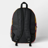 Sac À Dos Imprimé Motif Feuilles d'Automne | (Verso)