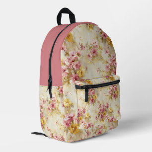 Sac À Dos Imprimé Motif floral à l'aquarelle vintage