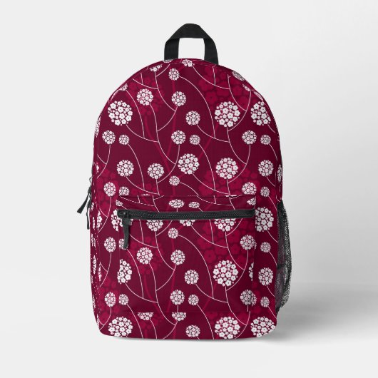 Sac À Dos Imprimé motif floral Abstrait (Recto)