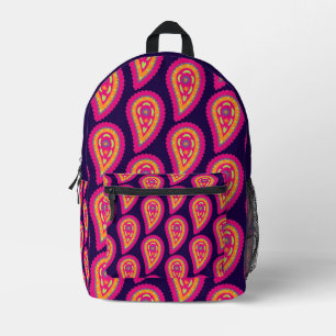 Sac À Dos Imprimé Motif Floral Boho Rose