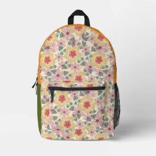 Sac À Dos Imprimé Motif floral botanique vintage personnalisé