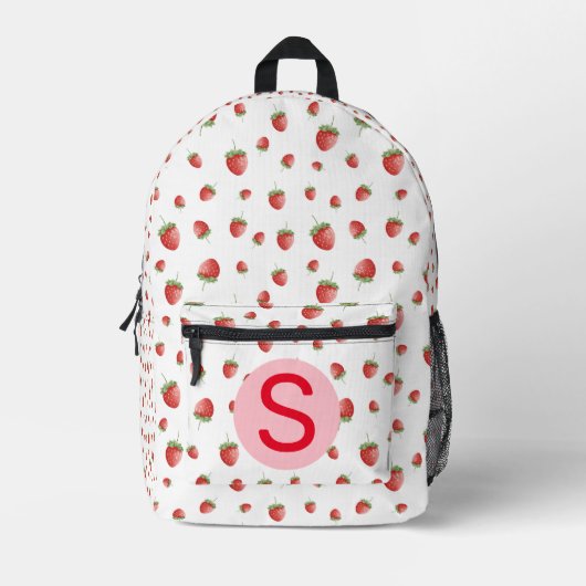 Sac À Dos Imprimé Motif fraise (Recto)