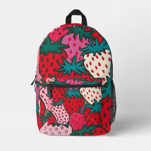 Sac À Dos Imprimé Motif fraise (Recto)
