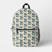 Sac À Dos Imprimé Motif Fun Jardin Retro (Recto)