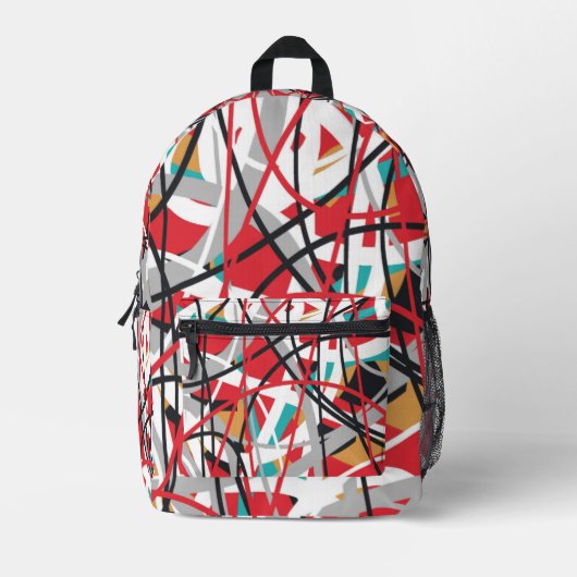 Sac À Dos Imprimé Motif géométrique Abstrait (Recto)