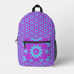 Sac À Dos Imprimé motif géométrique de néon mignon