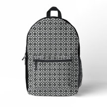 Motif géométrique élégant noir et blanc