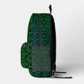 Sac À Dos Imprimé Motif géométrique vert / Impression indienne (Droite)