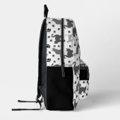 Sac À Dos Imprimé Motif Gris Silhouette Chats Pawprints (Gauche)