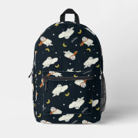 Motif Hedwig sous la lumière de la lune nocturne