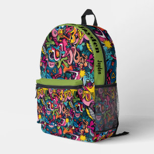 Sac À Dos Imprimé Motif hip hop Graffiti