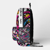 Sac À Dos Imprimé Motif hip hop Graffiti (Droite)