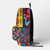 Sac À Dos Imprimé Motif hip hop Graffiti (Droite)