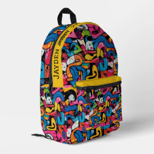 Sac À Dos Imprimé Motif hip hop Graffiti