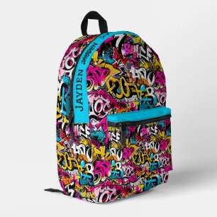 Sac À Dos Imprimé Motif hip hop Graffiti
