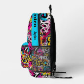 Sac À Dos Imprimé Motif hip hop Graffiti (Droite)