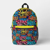 Sac À Dos Imprimé Motif hip hop Graffiti (Recto)
