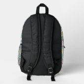 Sac À Dos Imprimé Motif joli rétro d'école (Verso)