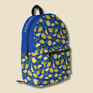 Sac À Dos Imprimé Motif Lemon méditerranéen