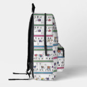Sac À Dos Imprimé Motif Llama Stripe (Gauche)