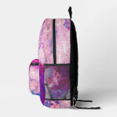 Sac À Dos Imprimé Motif marbre rose (Droite)
