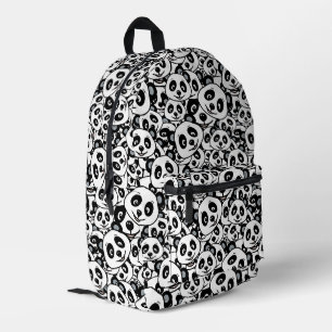 Sac À Dos Imprimé Motif moderne de panda ours en noir et blanc migno