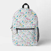 Sac à dos imprimé Motif Monogramme (Recto)