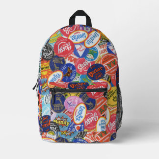 Sac À Dos Imprimé Motif Montage Sticker Fruit