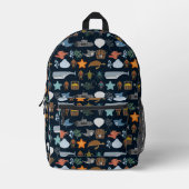 Sac À Dos Imprimé Motif Océan Habitants (Recto)