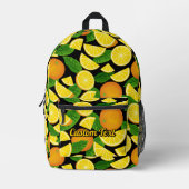 Sac À Dos Imprimé Motif orange (Recto)