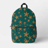 Sac À Dos Imprimé Motif orange Starfish (Recto)