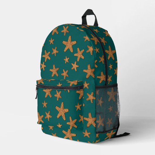 Sac À Dos Imprimé Motif orange Starfish (Coin arrière droit)