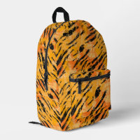 Motif orange Tiger Stripes