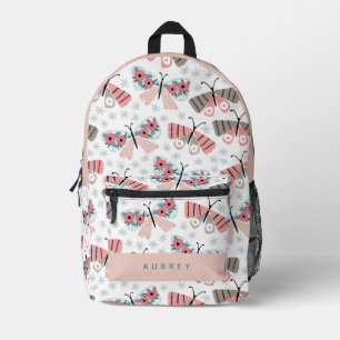 Sac À Dos Imprimé Motif papillon rose