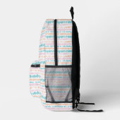 Sac À Dos Imprimé Motif Pastel Batik (Droite)
