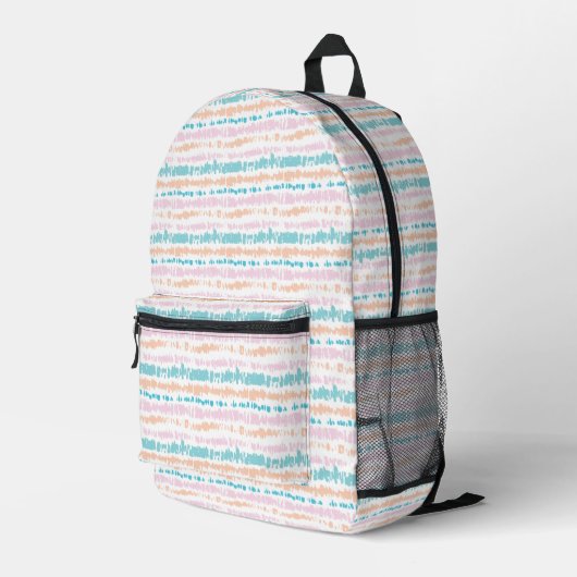 Sac À Dos Imprimé Motif Pastel Batik (Coin arrière droit)