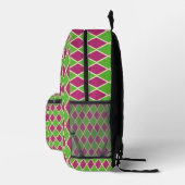 Sac À Dos Imprimé Motif Pastel Prépa Golf Argyle (Droite)