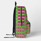 Sac À Dos Imprimé Motif Pastel Prépa Golf Argyle (Gauche)