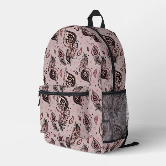 Sac À Dos Imprimé Motif Peacock (Coin arrière droit)