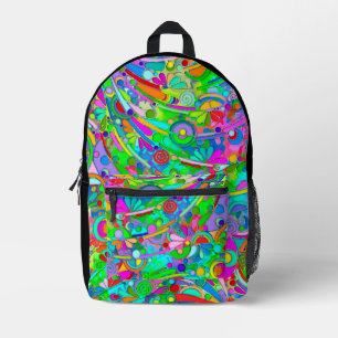 Sac À Dos Imprimé Motif Peint À La Main Et Numériquement Art 18