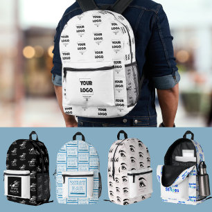 Sac À Dos Imprimé Motif personnalisé de logo d'entreprise sur tout l