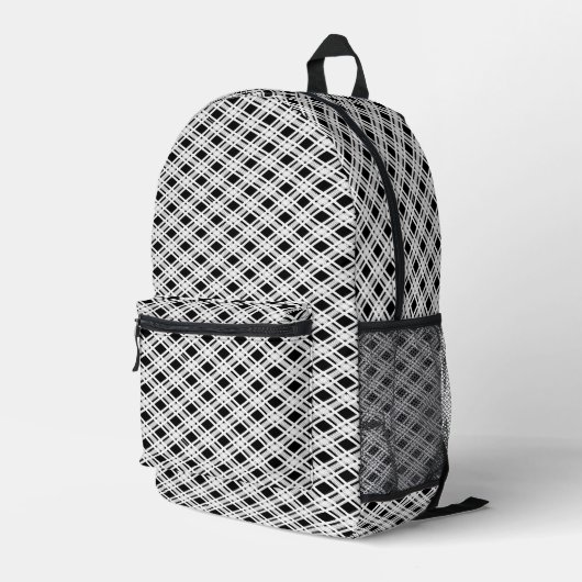 Sac À Dos Imprimé Motif Plaid trié (Coin arrière droit)