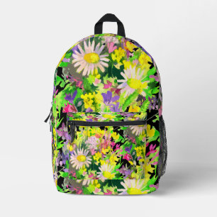 Sac À Dos Imprimé Motif Prairie de fleurs sauvages