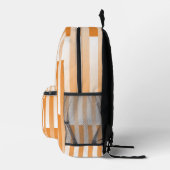 Sac À Dos Imprimé Motif rayé blanc orange (Droite)