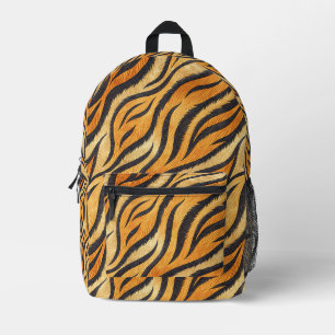 Sac À Dos Imprimé Motif rayé tigre audacieux – Impression d'animal e